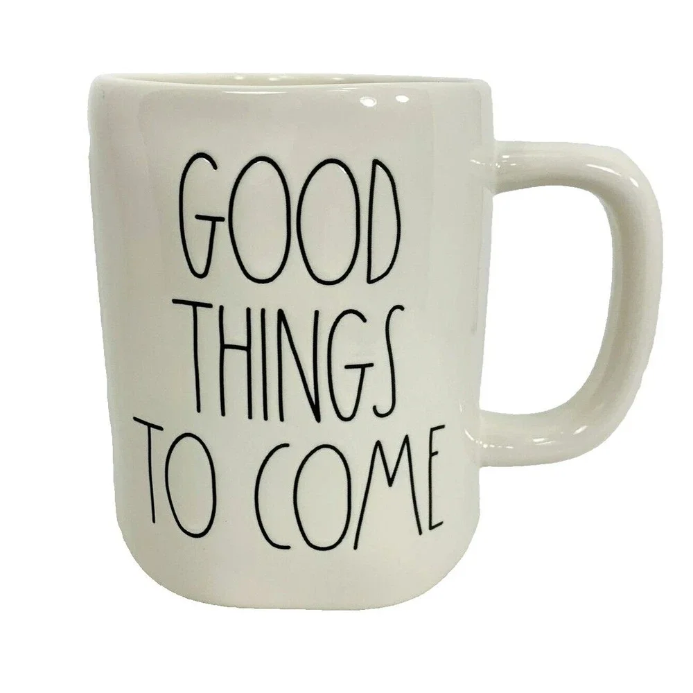 Rae Dunn Good Things to Come Coffee Mug White LL Artisan Collection by Magenta - Picture 13 of 13